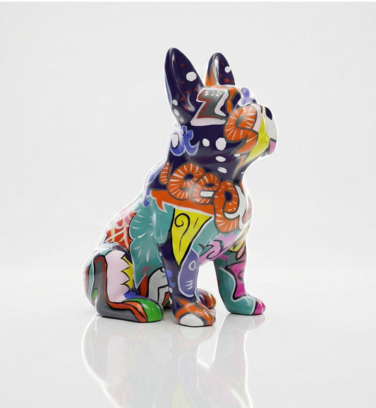 Urban Art Sitting Bulldog
