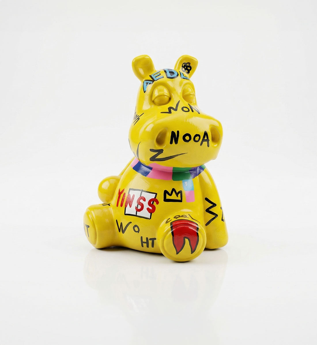 Neon Pop-Art Hippo