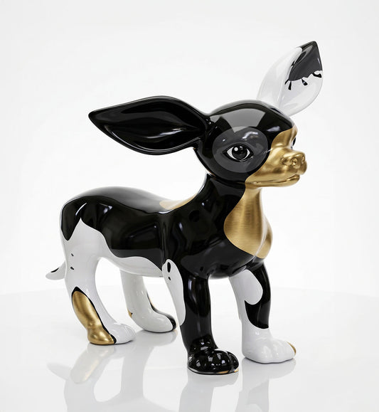 Noir & Gold Elegance Chihuahua